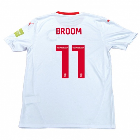 Kandiny Enfant Maillot Ryan Broom #11 Blanc Tenues Extérieur 2024/25 T-Shirt