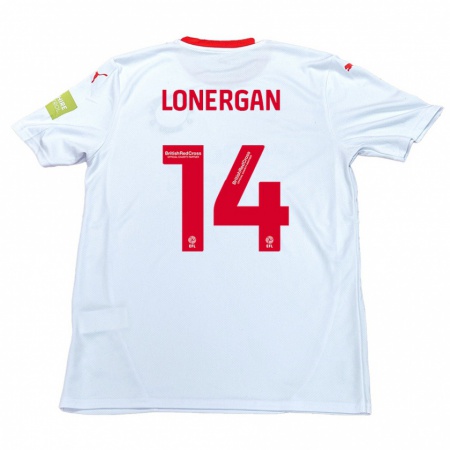 Kandiny Enfant Maillot Tommy Lonergan #14 Blanc Tenues Extérieur 2024/25 T-Shirt