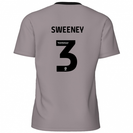 Kandiny Enfant Maillot Jayden Sweeney #3 Gris Tenues Extérieur 2024/25 T-Shirt