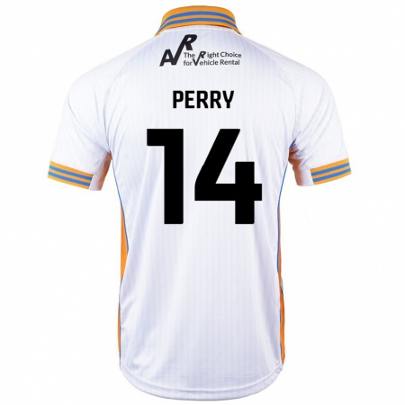 Kandiny Enfant Maillot Taylor Perry #14 Blanc Tenues Extérieur 2024/25 T-Shirt