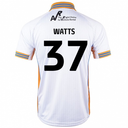 Kandiny Enfant Maillot Harvey Watts #37 Blanc Tenues Extérieur 2024/25 T-Shirt