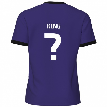 Kandiny Enfant Maillot Eli King #0 Violet Tenues Extérieur 2024/25 T-Shirt