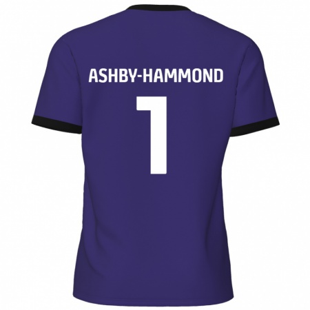 Kandiny Enfant Maillot Taye Ashby-Hammond #1 Violet Tenues Extérieur 2024/25 T-Shirt