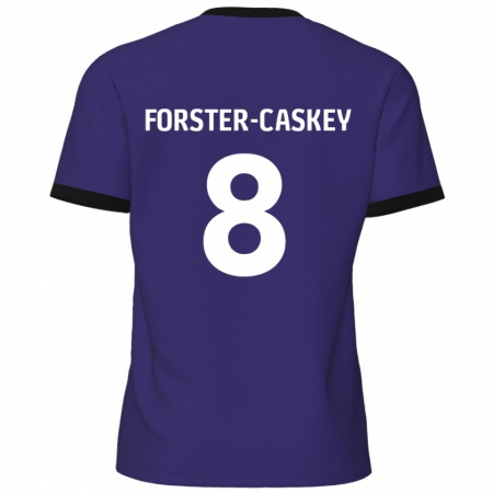 Kandiny Enfant Maillot Jake Forster-Caskey #8 Violet Tenues Extérieur 2024/25 T-Shirt