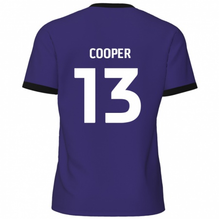 Kandiny Enfant Maillot Murphy Cooper #13 Violet Tenues Extérieur 2024/25 T-Shirt