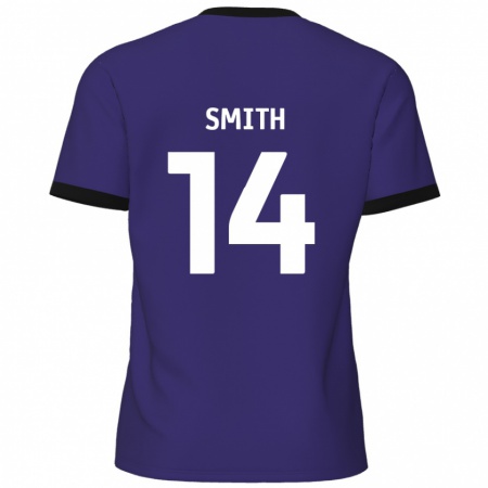 Kandiny Enfant Maillot Kane Smith #14 Violet Tenues Extérieur 2024/25 T-Shirt