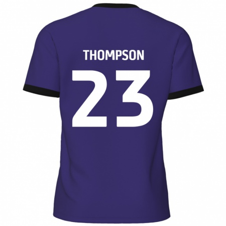 Kandiny Enfant Maillot Louis Thompson #23 Violet Tenues Extérieur 2024/25 T-Shirt