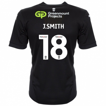 Kandiny Enfant Maillot Jonny Smith #18 Noir Tenues Extérieur 2024/25 T-Shirt