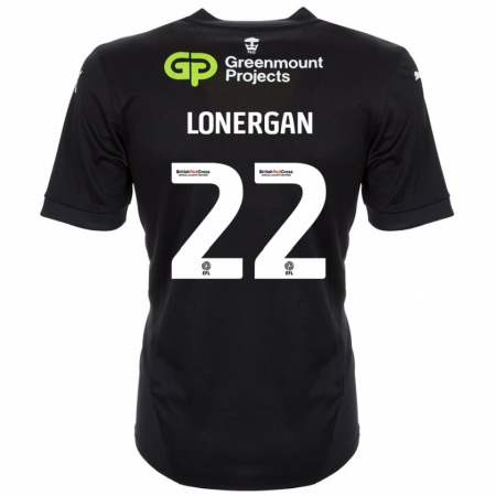 Kandiny Enfant Maillot Andy Lonergan #22 Noir Tenues Extérieur 2024/25 T-Shirt