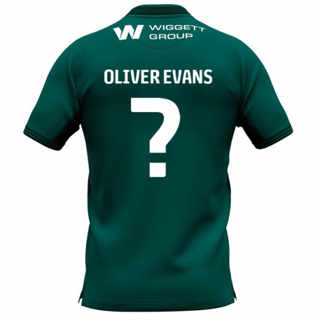 Kandiny Enfant Maillot Oliver Evans #0 Vert Tenues Extérieur 2024/25 T-Shirt