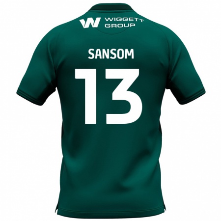 Kandiny Enfant Maillot Chloe Sansom #13 Vert Tenues Extérieur 2024/25 T-Shirt