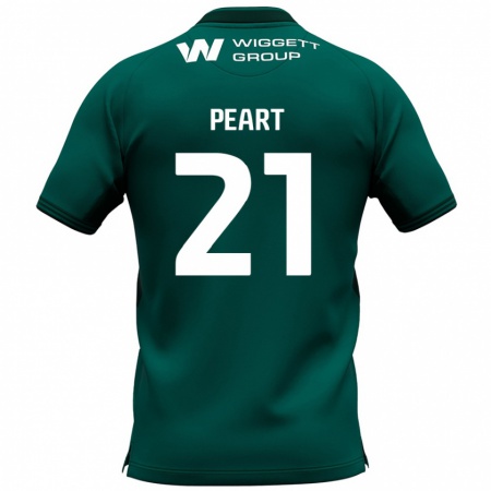 Kandiny Enfant Maillot Kalani Peart #21 Vert Tenues Extérieur 2024/25 T-Shirt