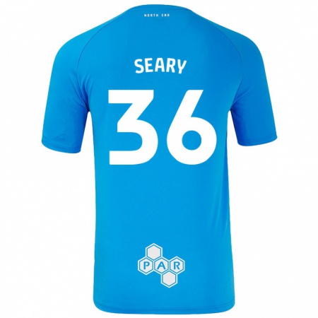 Kandiny Enfant Maillot Josh Seary #36 Bleu Ciel Tenues Extérieur 2024/25 T-Shirt