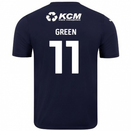 Kandiny Enfant Maillot Andre Green #11 Bleu Marine Tenues Extérieur 2024/25 T-Shirt