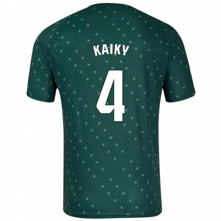 Kandiny Enfant Maillot Kaiky #4 Vert Foncé Tenues Extérieur 2024/25 T-Shirt