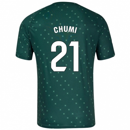 Kandiny Enfant Maillot Chumi #21 Vert Foncé Tenues Extérieur 2024/25 T-Shirt