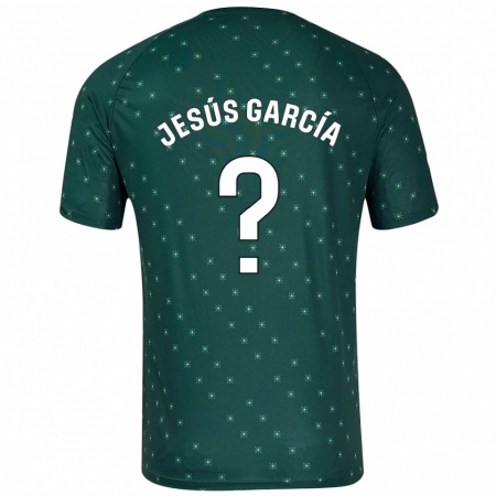 Kandiny Enfant Maillot Jesús García #0 Vert Foncé Tenues Extérieur 2024/25 T-Shirt