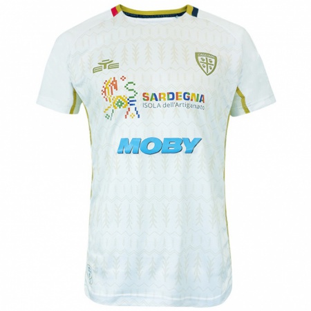 Kandiny Enfant Maillot José Luis Palomino #24 Blanc Tenues Extérieur 2024/25 T-Shirt