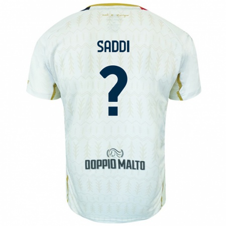 Kandiny Enfant Maillot Gianluca Saddi #0 Blanc Tenues Extérieur 2024/25 T-Shirt