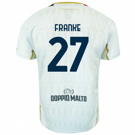 Kandiny Enfant Maillot Antoni Franke #27 Blanc Tenues Extérieur 2024/25 T-Shirt