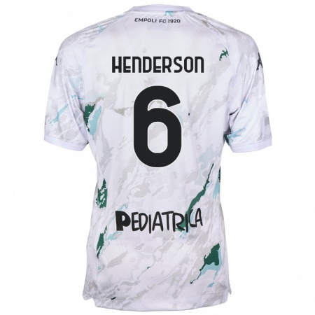 Kandiny Enfant Maillot Liam Henderson #6 Gris Tenues Extérieur 2024/25 T-Shirt