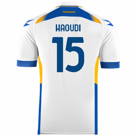 Kandiny Enfant Maillot Hamza Haoudi #15 Blanc Tenues Extérieur 2024/25 T-Shirt