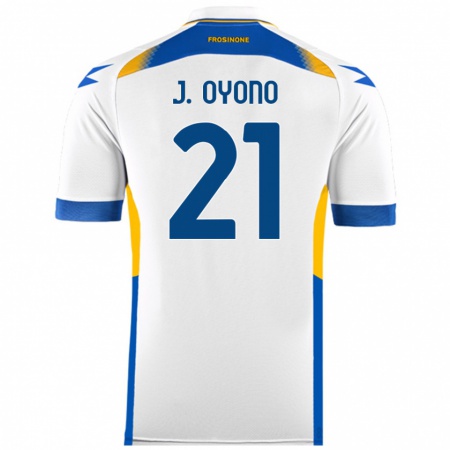 Kandiny Enfant Maillot Jérémy Oyono #21 Blanc Tenues Extérieur 2024/25 T-Shirt