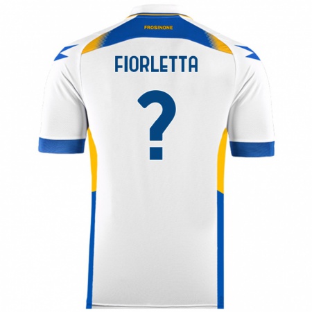 Kandiny Enfant Maillot Gianmarco Fiorletta #0 Blanc Tenues Extérieur 2024/25 T-Shirt