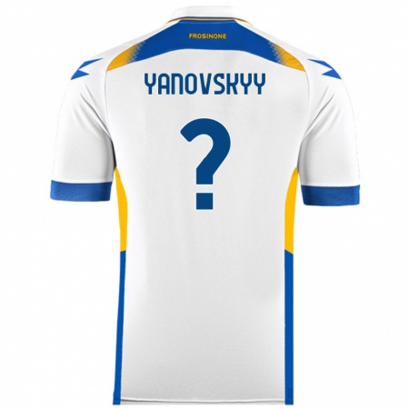 Kandiny Enfant Maillot Riccardo Yanovskyy #0 Blanc Tenues Extérieur 2024/25 T-Shirt