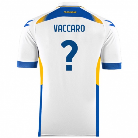 Kandiny Enfant Maillot Cristian Vaccaro #0 Blanc Tenues Extérieur 2024/25 T-Shirt