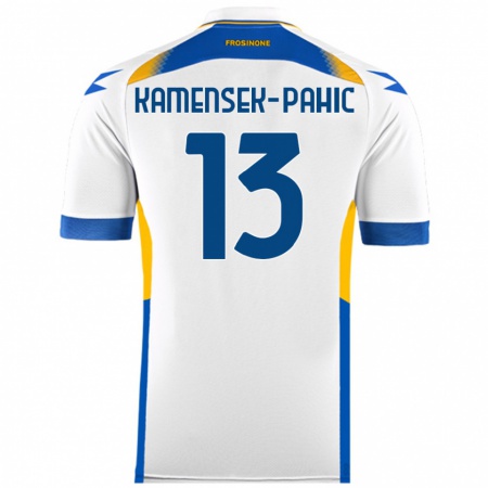 Kandiny Enfant Maillot Matjaz Kamensek-Pahic #13 Blanc Tenues Extérieur 2024/25 T-Shirt