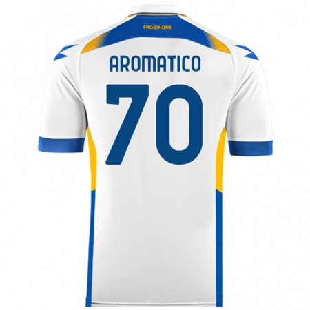 Kandiny Enfant Maillot Raul Aromatico #70 Blanc Tenues Extérieur 2024/25 T-Shirt