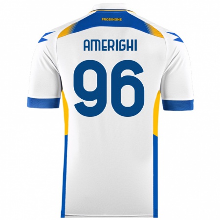 Kandiny Enfant Maillot Igor Amerighi #96 Blanc Tenues Extérieur 2024/25 T-Shirt