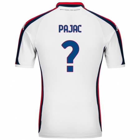 Kandiny Enfant Maillot Marko Pajac #0 Blanc Tenues Extérieur 2024/25 T-Shirt