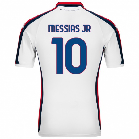 Kandiny Enfant Maillot Junior Messias #10 Blanc Tenues Extérieur 2024/25 T-Shirt