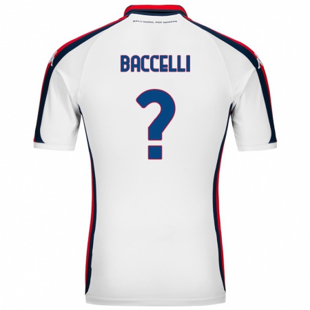 Kandiny Enfant Maillot Pietro Baccelli #0 Blanc Tenues Extérieur 2024/25 T-Shirt