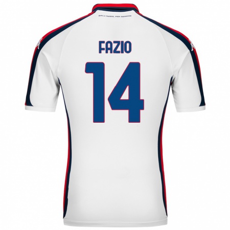 Kandiny Enfant Maillot Tommaso Fazio #14 Blanc Tenues Extérieur 2024/25 T-Shirt