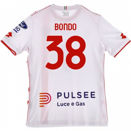 Kandiny Enfant Maillot Warren Bondo #38 Blanc Rouge Tenues Extérieur 2024/25 T-Shirt