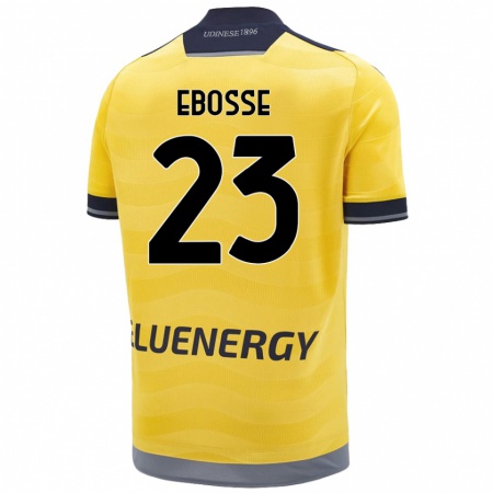 Kandiny Enfant Maillot Enzo Ebosse #23 Doré Tenues Extérieur 2024/25 T-Shirt