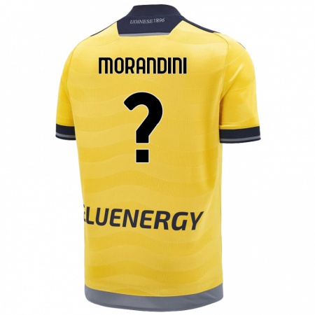 Kandiny Enfant Maillot Federico Morandini #0 Doré Tenues Extérieur 2024/25 T-Shirt