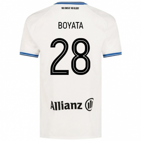 Kandiny Enfant Maillot Dedryck Boyata #28 Blanc Tenues Extérieur 2024/25 T-Shirt