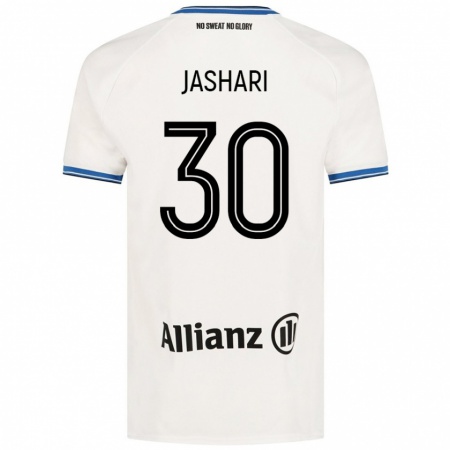 Kandiny Enfant Maillot Ardon Jashari #30 Blanc Tenues Extérieur 2024/25 T-Shirt