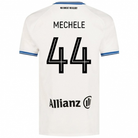 Kandiny Enfant Maillot Brandon Mechele #44 Blanc Tenues Extérieur 2024/25 T-Shirt