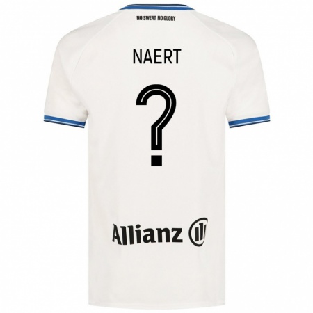 Kandiny Enfant Maillot Stan Naert #0 Blanc Tenues Extérieur 2024/25 T-Shirt