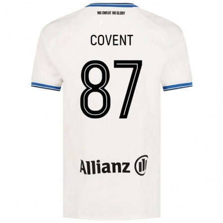 Kandiny Enfant Maillot Jorijn Covent #87 Blanc Tenues Extérieur 2024/25 T-Shirt