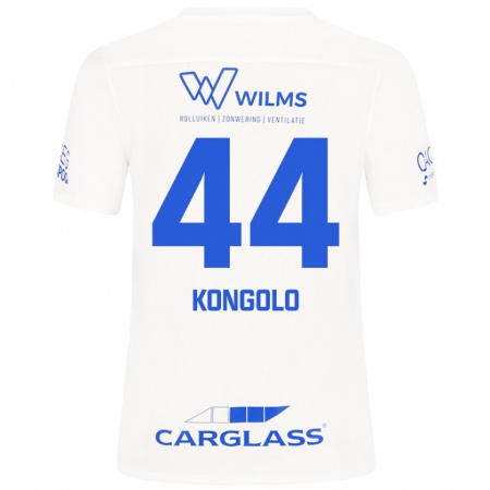 Kandiny Enfant Maillot Josue Kongolo #44 Blanc Tenues Extérieur 2024/25 T-Shirt