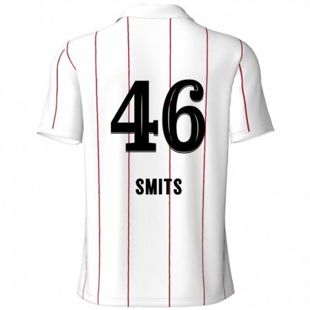 Kandiny Enfant Maillot Milan Smits #46 Blanc Noir Tenues Extérieur 2024/25 T-Shirt