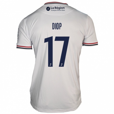 Kandiny Enfant Maillot Ousmane Diop #17 Blanc Tenues Extérieur 2024/25 T-Shirt