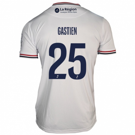 Kandiny Enfant Maillot Johan Gastien #25 Blanc Tenues Extérieur 2024/25 T-Shirt