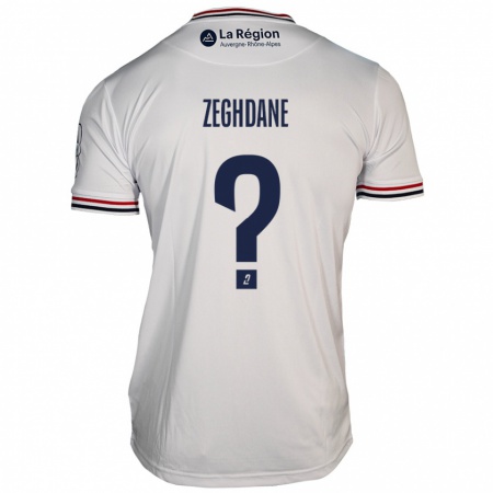 Kandiny Enfant Maillot Merwan Zeghdane #0 Blanc Tenues Extérieur 2024/25 T-Shirt